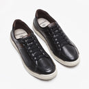 Sapatênis Denim Loop De Couro Preto